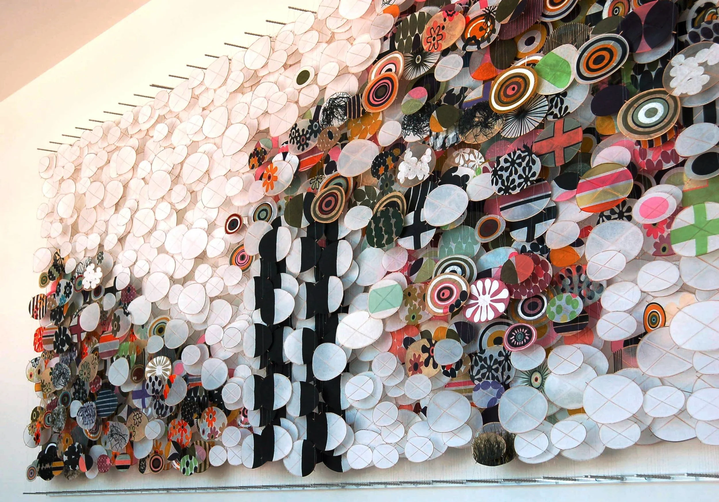 Pink Morning Cloud Blanket , Jacob Hashimoto Mixed Media