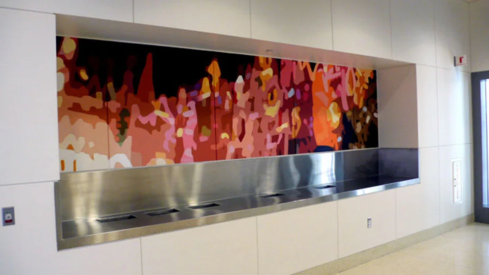 Pae White, Wall Travelled Cafeteria Murals