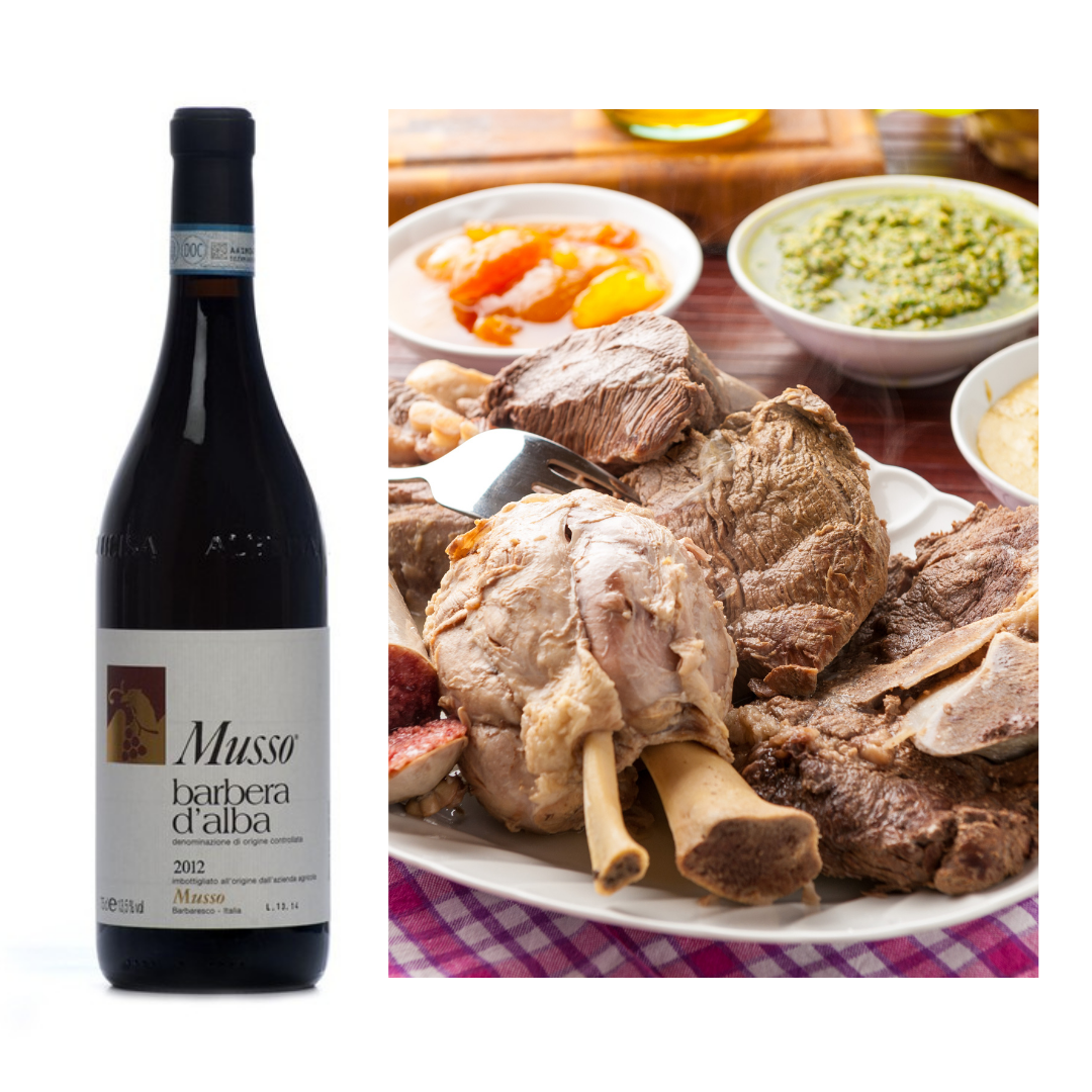 BARBERA D’ALBA WITH BOLLITO MISTO ALLA PIEMONTESE