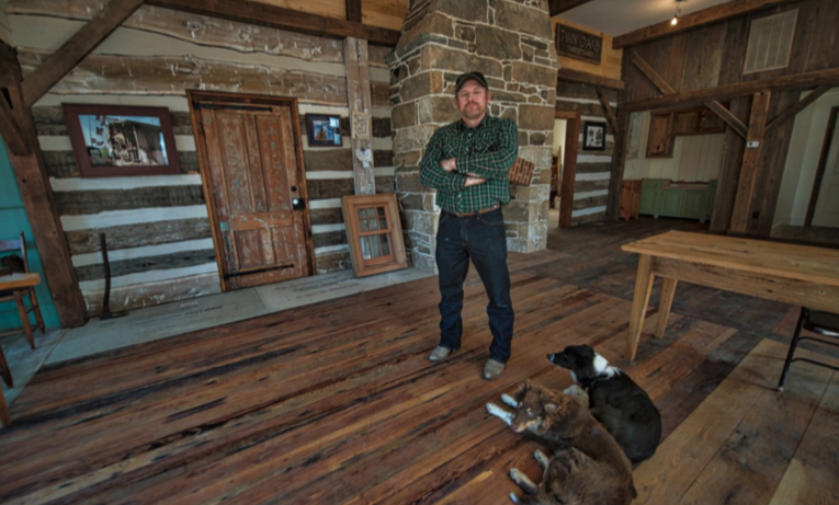 Allen Cochran in his showroom in the former Janney store in Lincoln, Virginia.