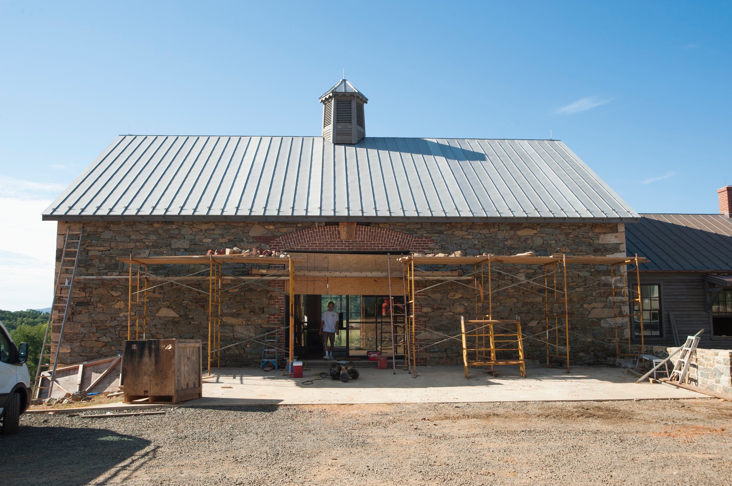  Upper level of the barn at Washington, Virginia. 