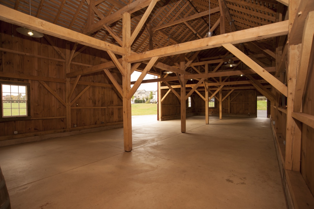  Timber frame close-up. 