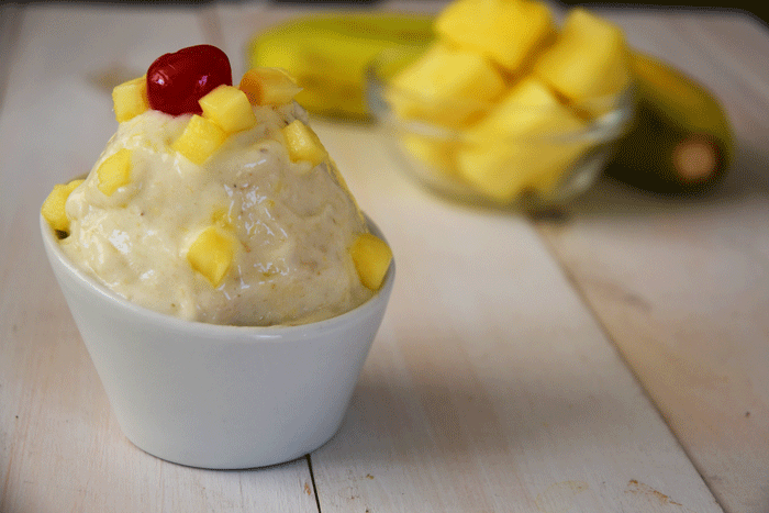 Banana Piña Colada Ice Cream