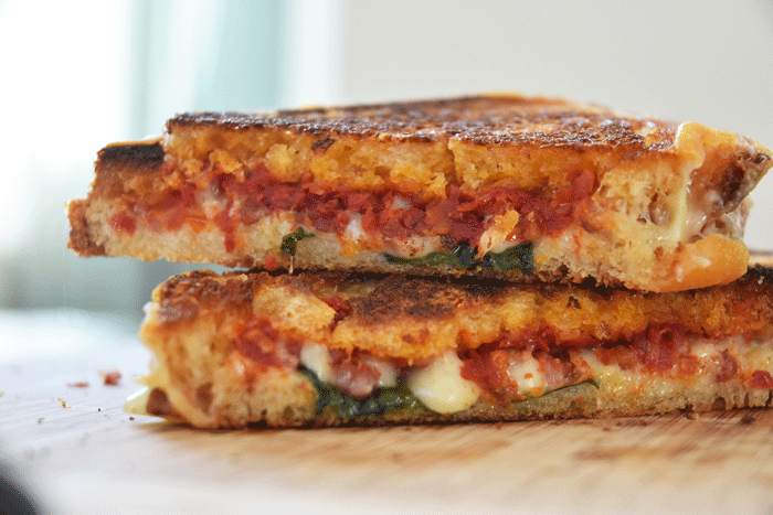 Sundried Tomato + Basil Grilled Cheese