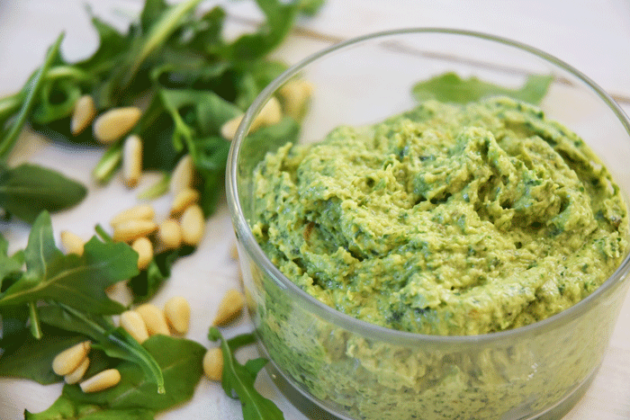 Brown Butter Arugula Pesto