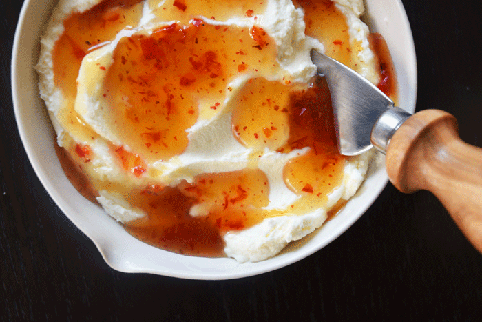 Ricotta with Chili Honey
