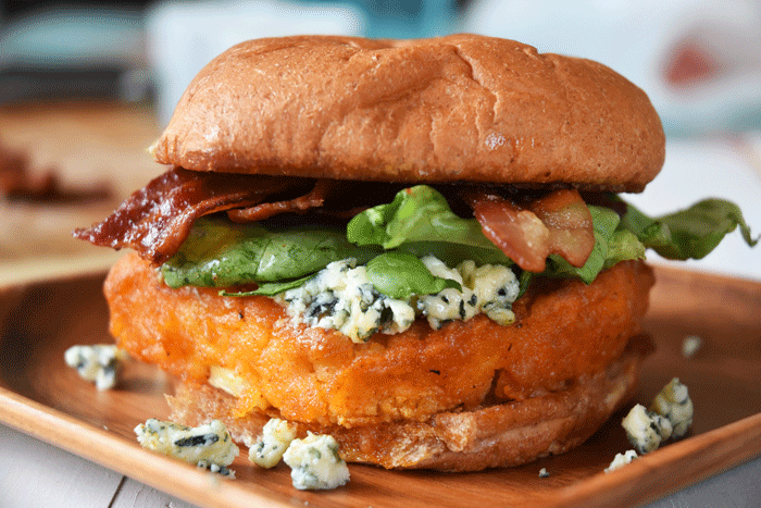Buffalo Cauliflower Burger