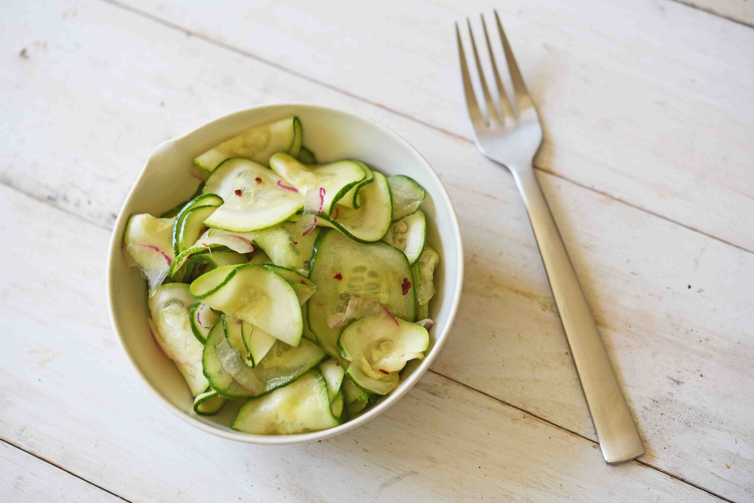 cucumber and zucchini salad