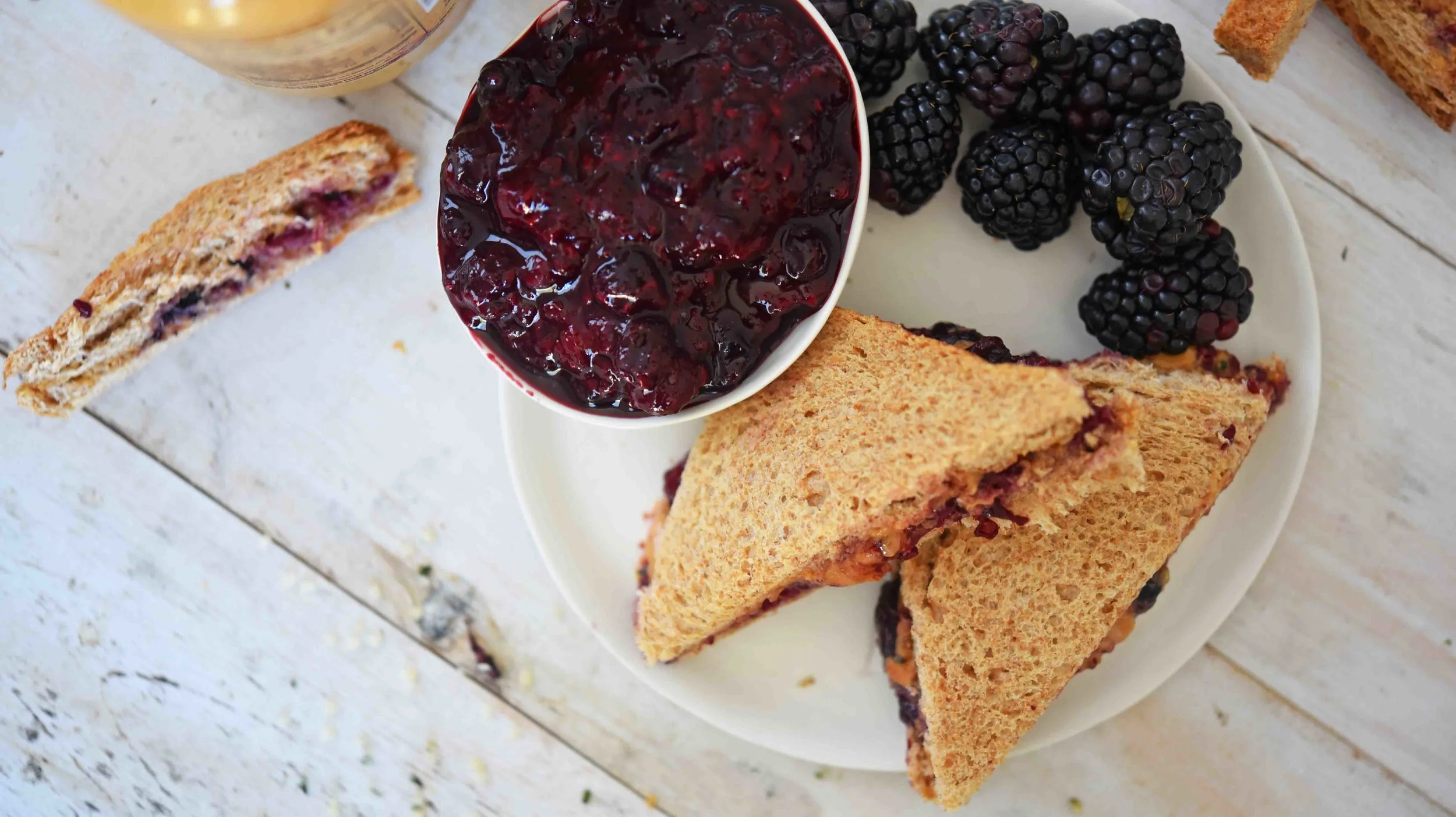 Toddler PB + J with Quick Frozen Fruit Jam — Nikki Dinki Cooking