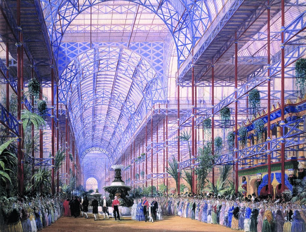 The 1851 World's Fair Crystal Palace was an engineering marvel discussed by Bill Bryson in At Home: A Short History of Private Life