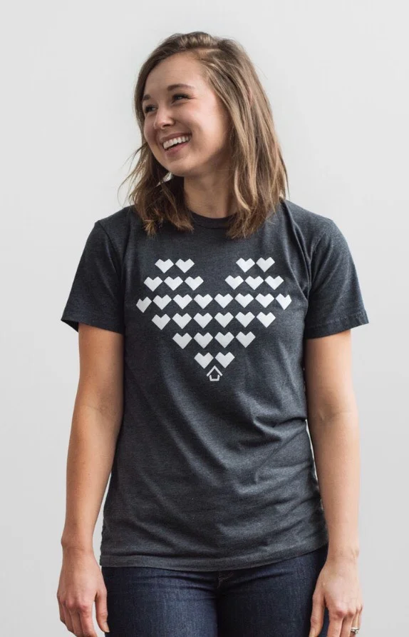 Shirts and beaded necklaces supporting Ethiopian women and children. http://30hearts.org/