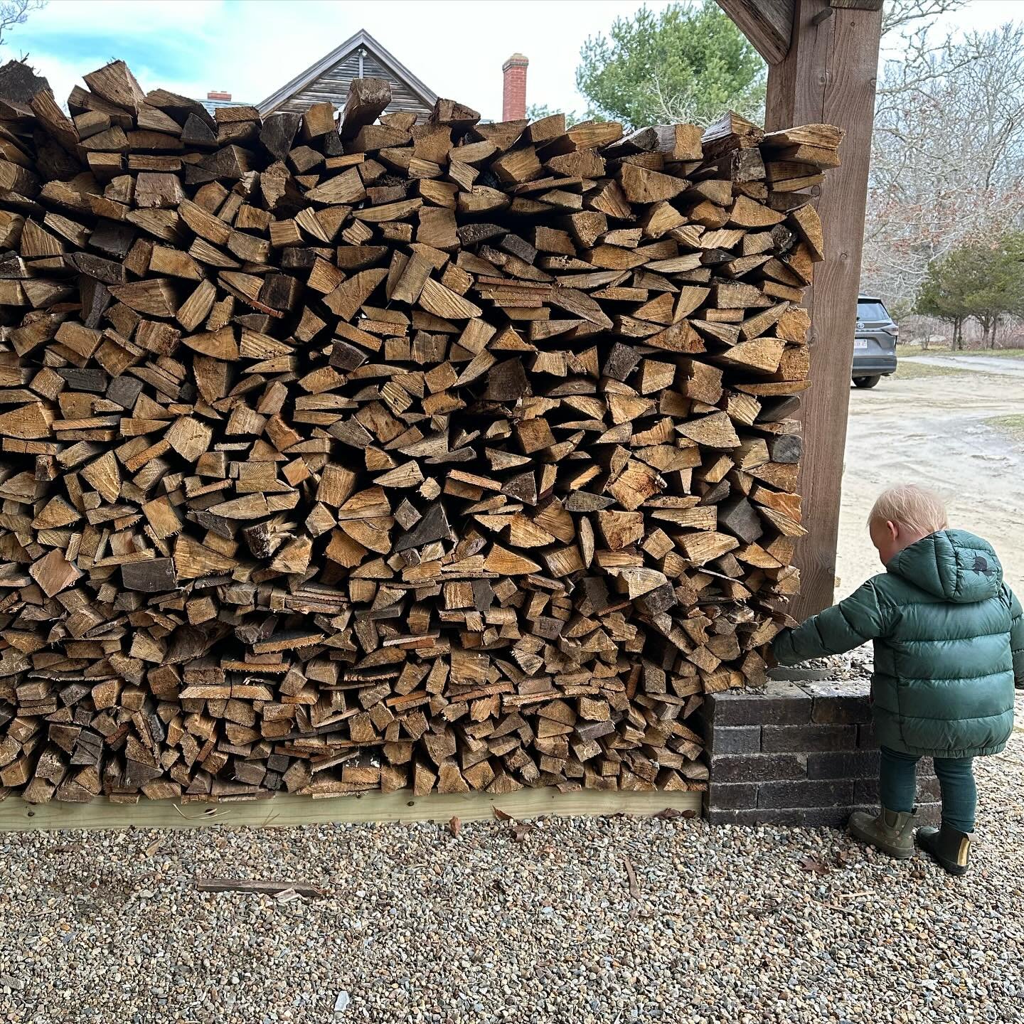 I&rsquo;ve loved Woodpiles for a long time. Driving dirt roads anywhere in New England, you can see some lovely ones, pieces of vernacular art I&rsquo;d take side by side with an Andy Goldsworthy sculpture any day.

Now that I have a wood burning kil