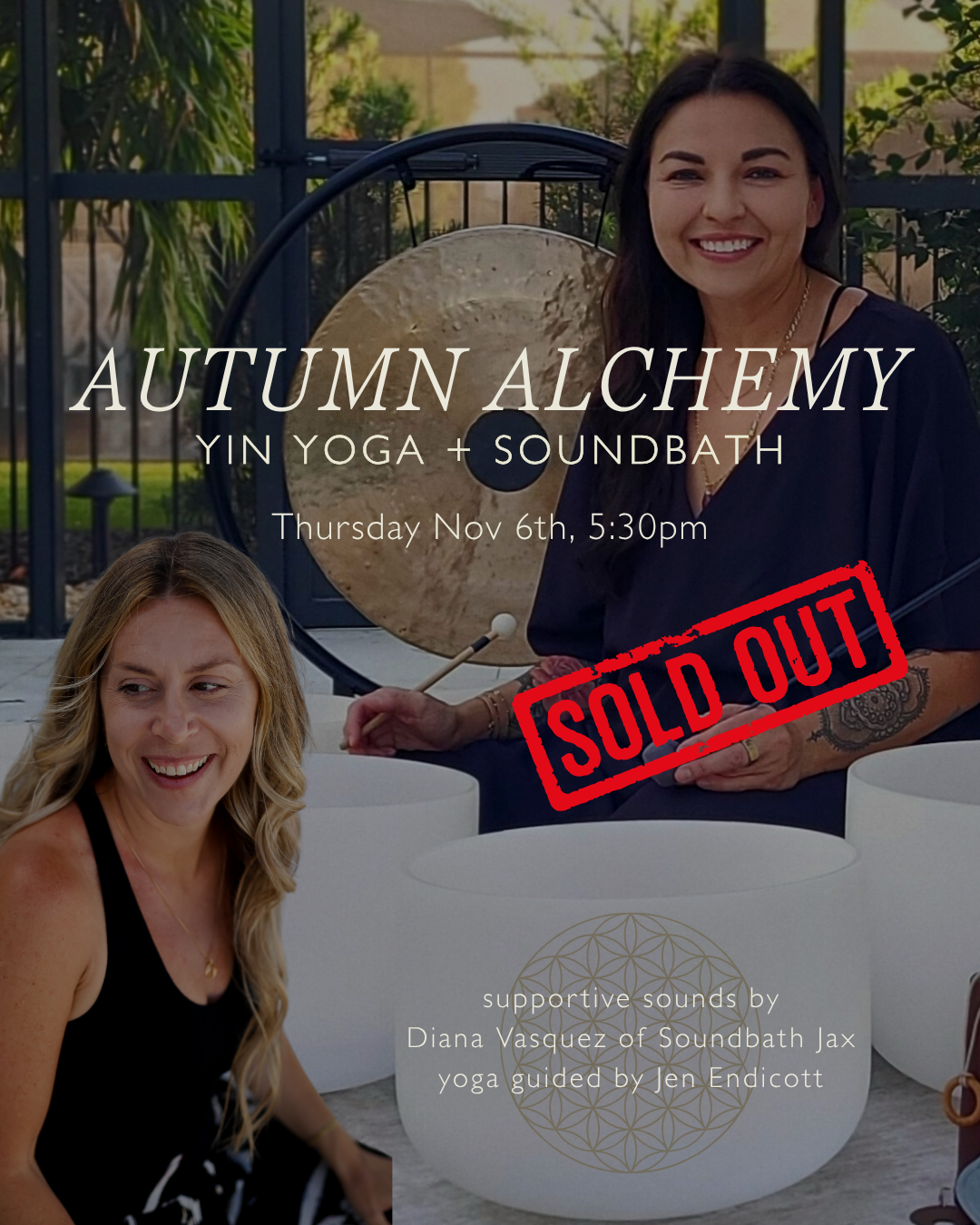 Yin Yoga and Soundbath with Soundbath Jax at the SOMA Collective in Atlantic Beach, FL.