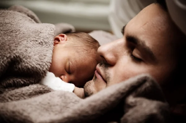 Gratuitous dad-and-baby picture, since we hope all the Dads will keep brushing their teeth, too!