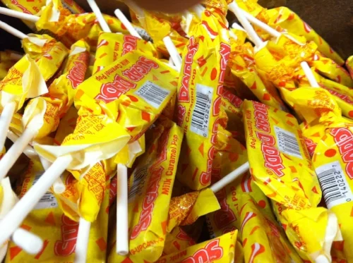 Buyer beware! These and Bit-o-Honey candies will pull your fillings right out, necessitating a visit to your friendly dentist .
