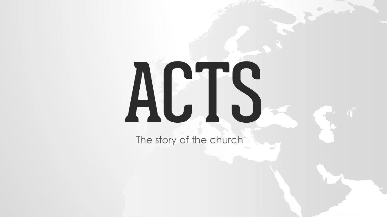 As a young church just starting to establish itself, we look to the examples set in the book of Acts of the establishment of the Christian church. 