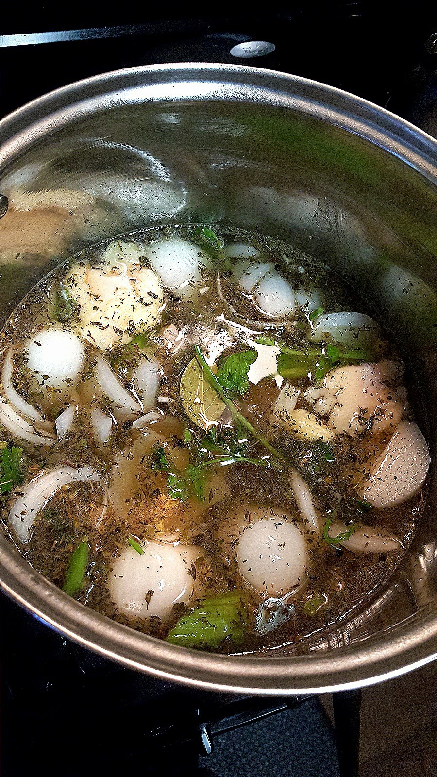 What your pot should look like once everything in.