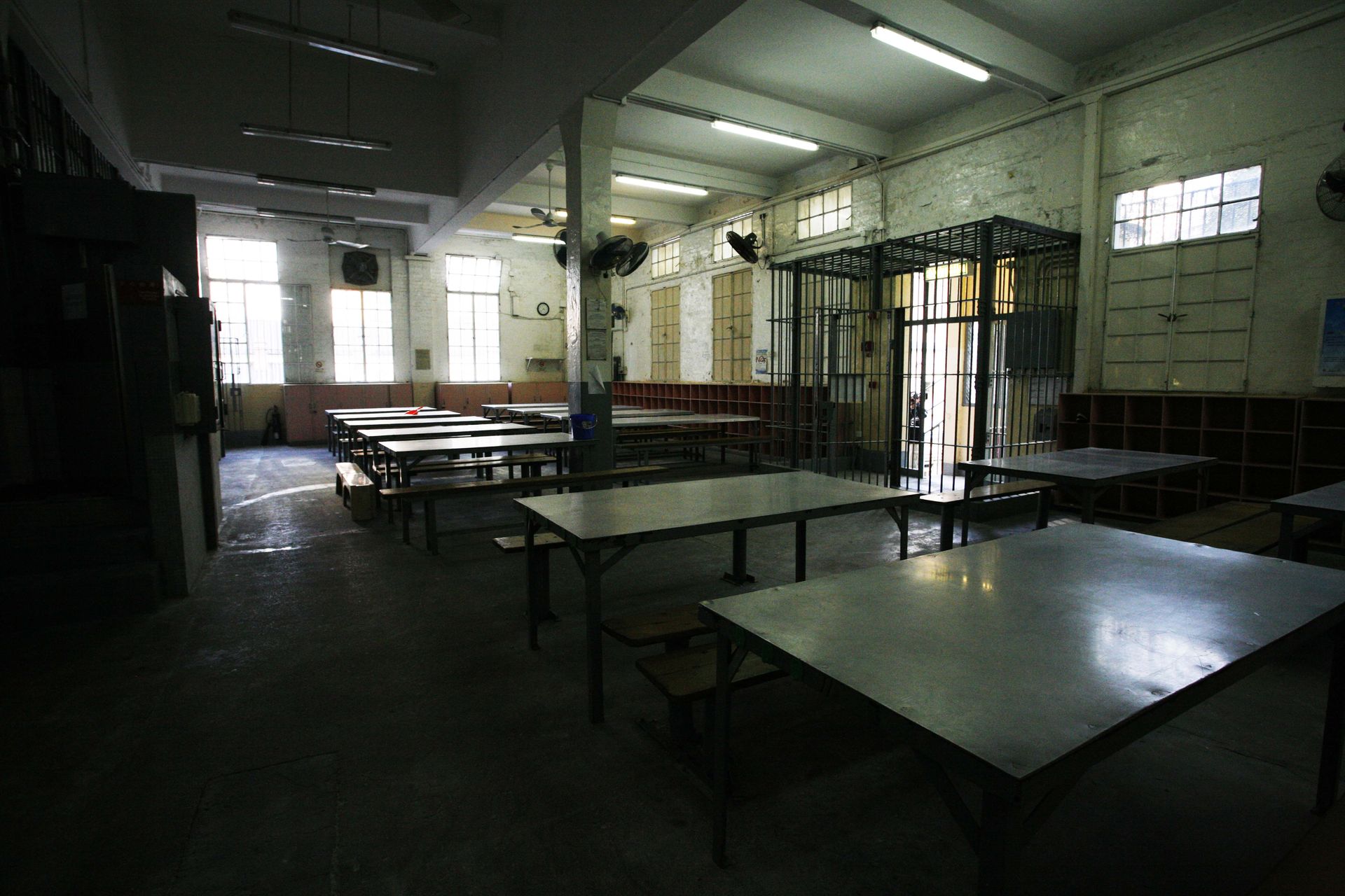 Canteen Tables, old Central Police Station, 2006