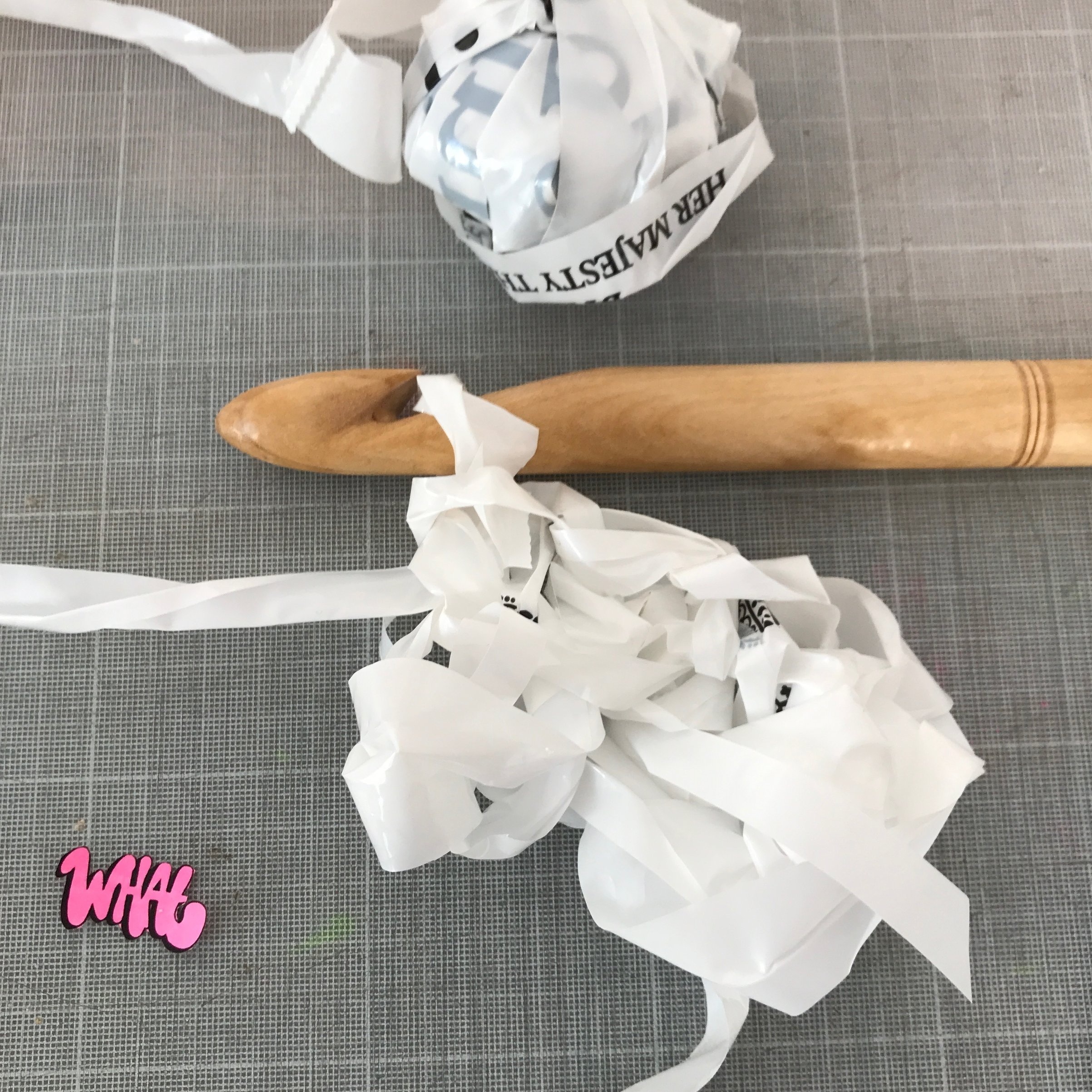 Giving it all she's got to save the world for single use plastics!