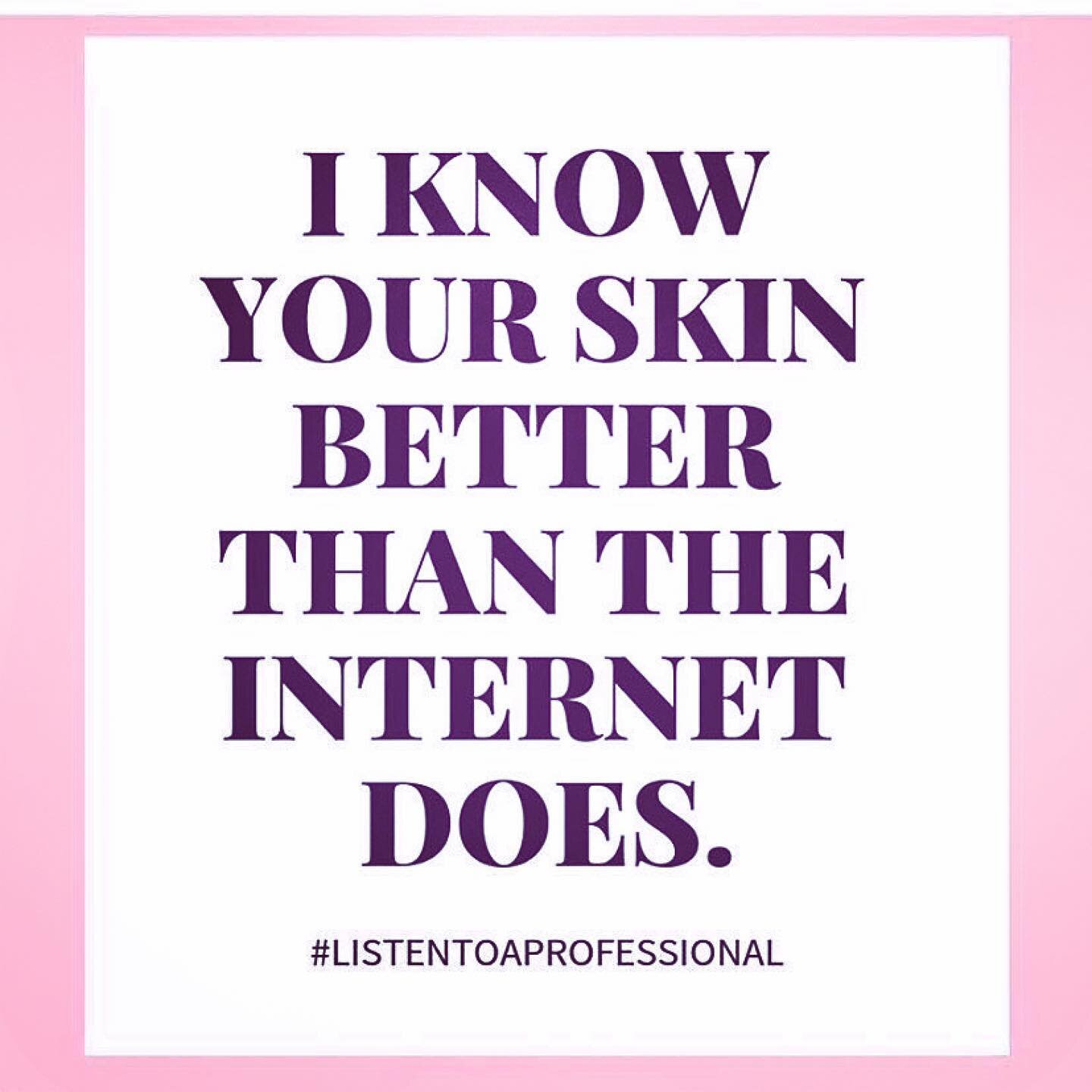 Trust Me. I&rsquo;m A Professional. .
.
.
.
.
#esthetician #esti #skincare #j21skincare #beauty #skin #naturalskincare #beautyblogger #bblogger #365inskincare #mua #aesthetic