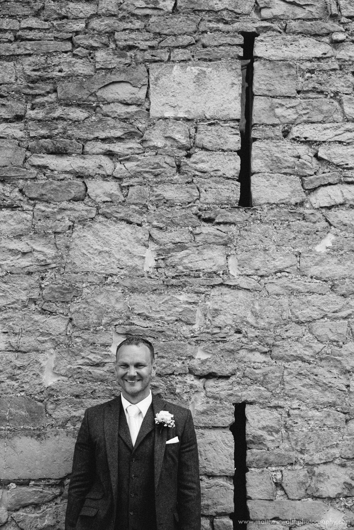 A favourite negative space portrait of the groom