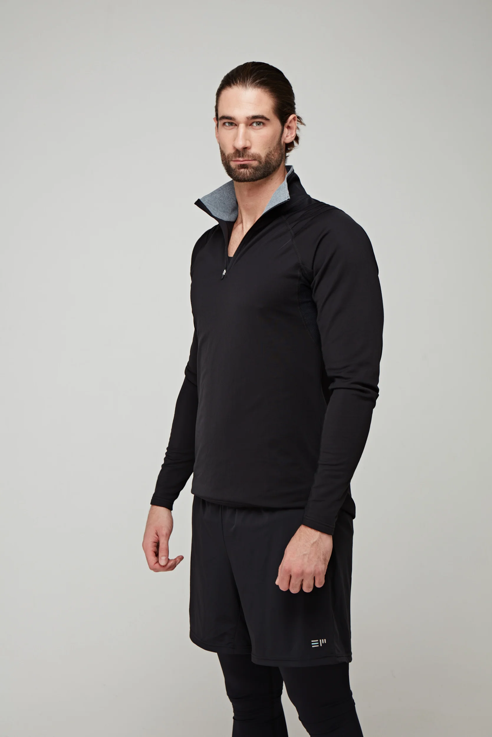 OYM x SP Black 1/2 Zip Long Sleeve 