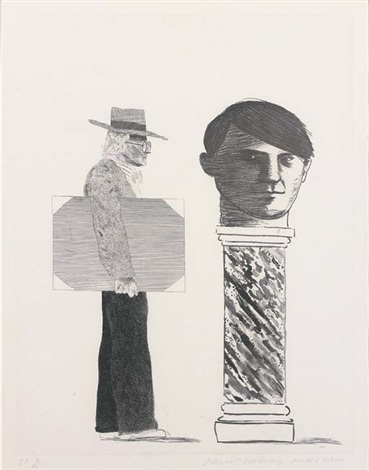 David Hockney - The Student / Homage to Picasso