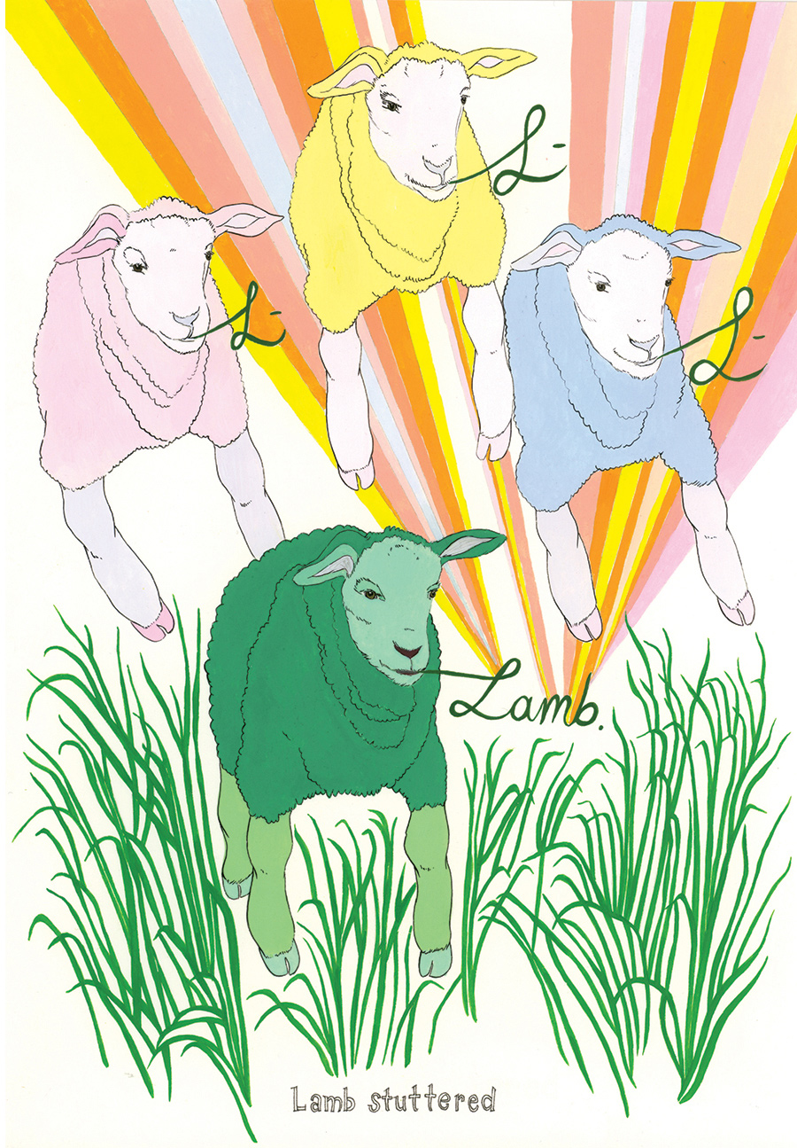 "Lamb stuttered"