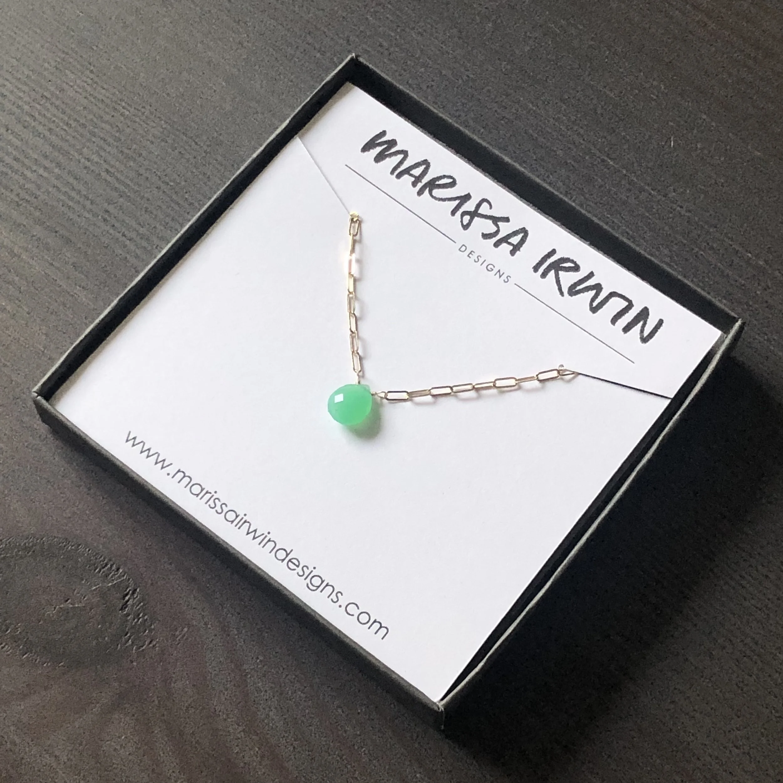 Case Study: Custom Chrysoprase Gemstone Necklace