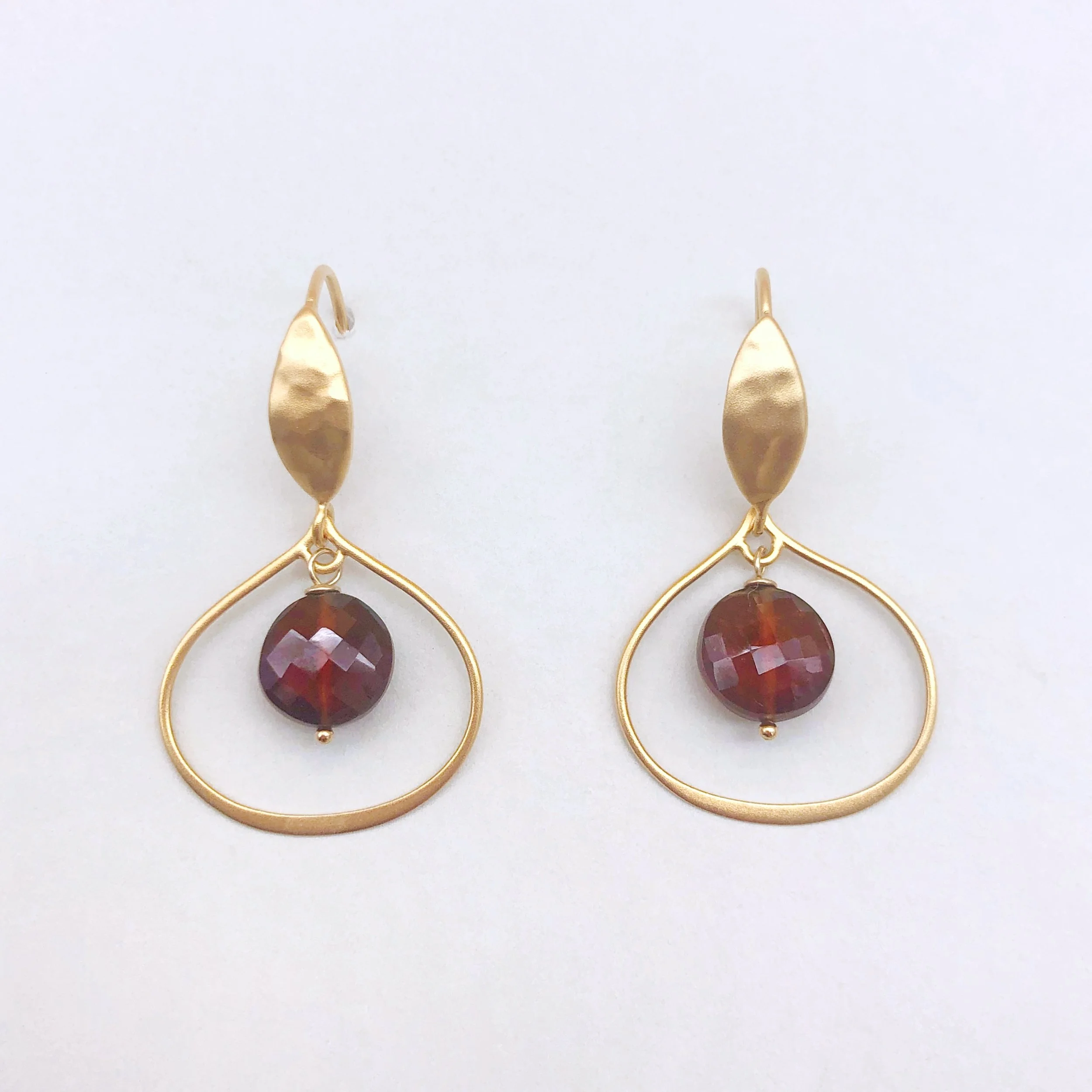 Garnet Teardrop Earrings | Marissa Irwin Designs