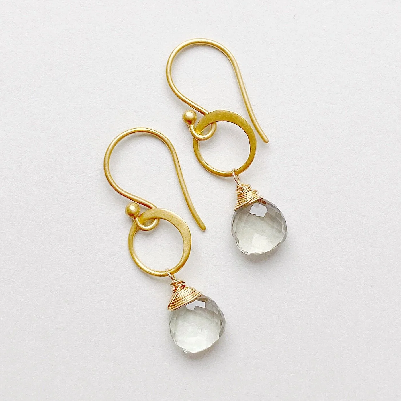 Green Amethyst Harriet Earrings