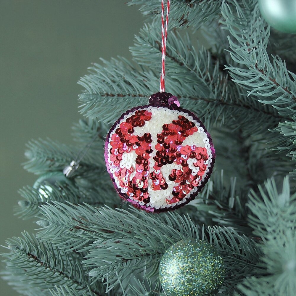Embellished Sequin Ornaments by Kate Gwilliam