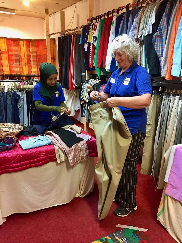 Ulricke and Mieza stocking up