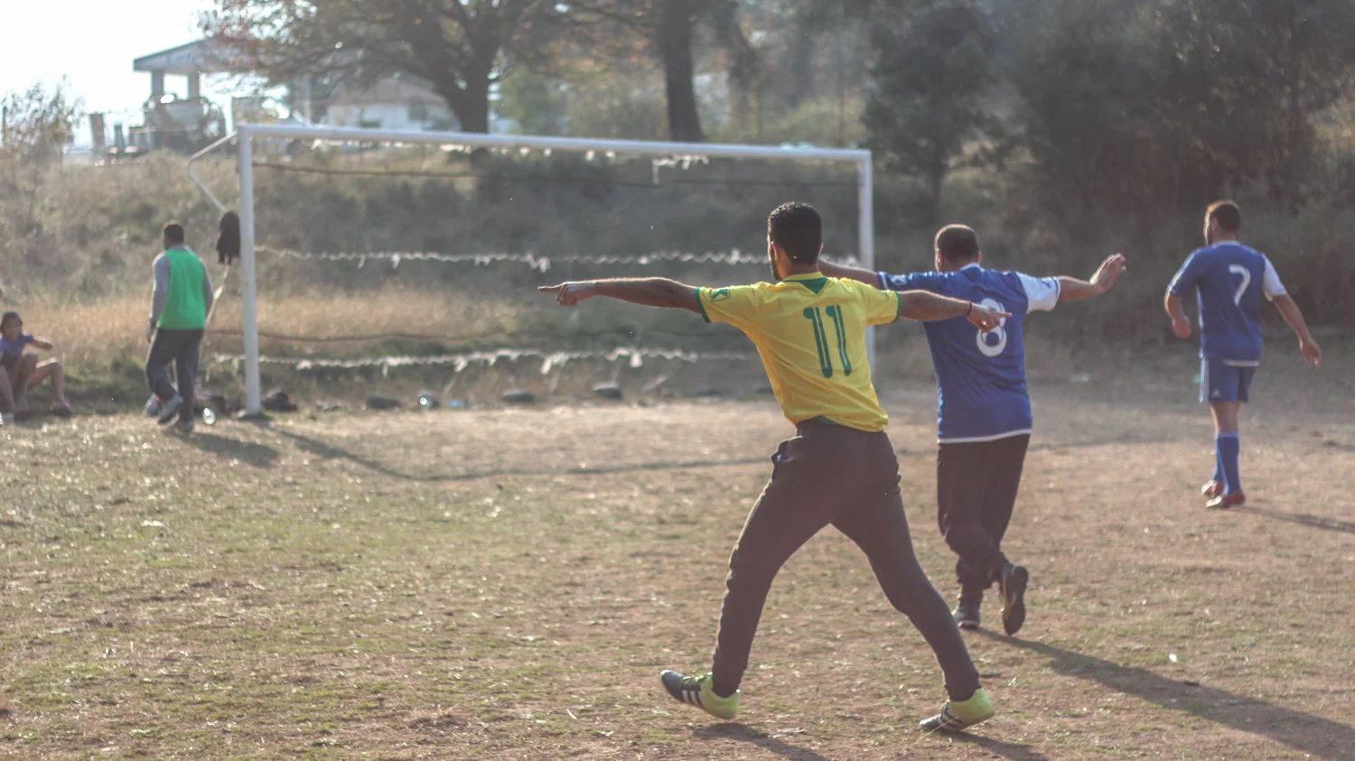 Football on camp has been so important for the residents. Bridge2 and In Safe Hands funded two separate kits for the guys so they could play with proper strips