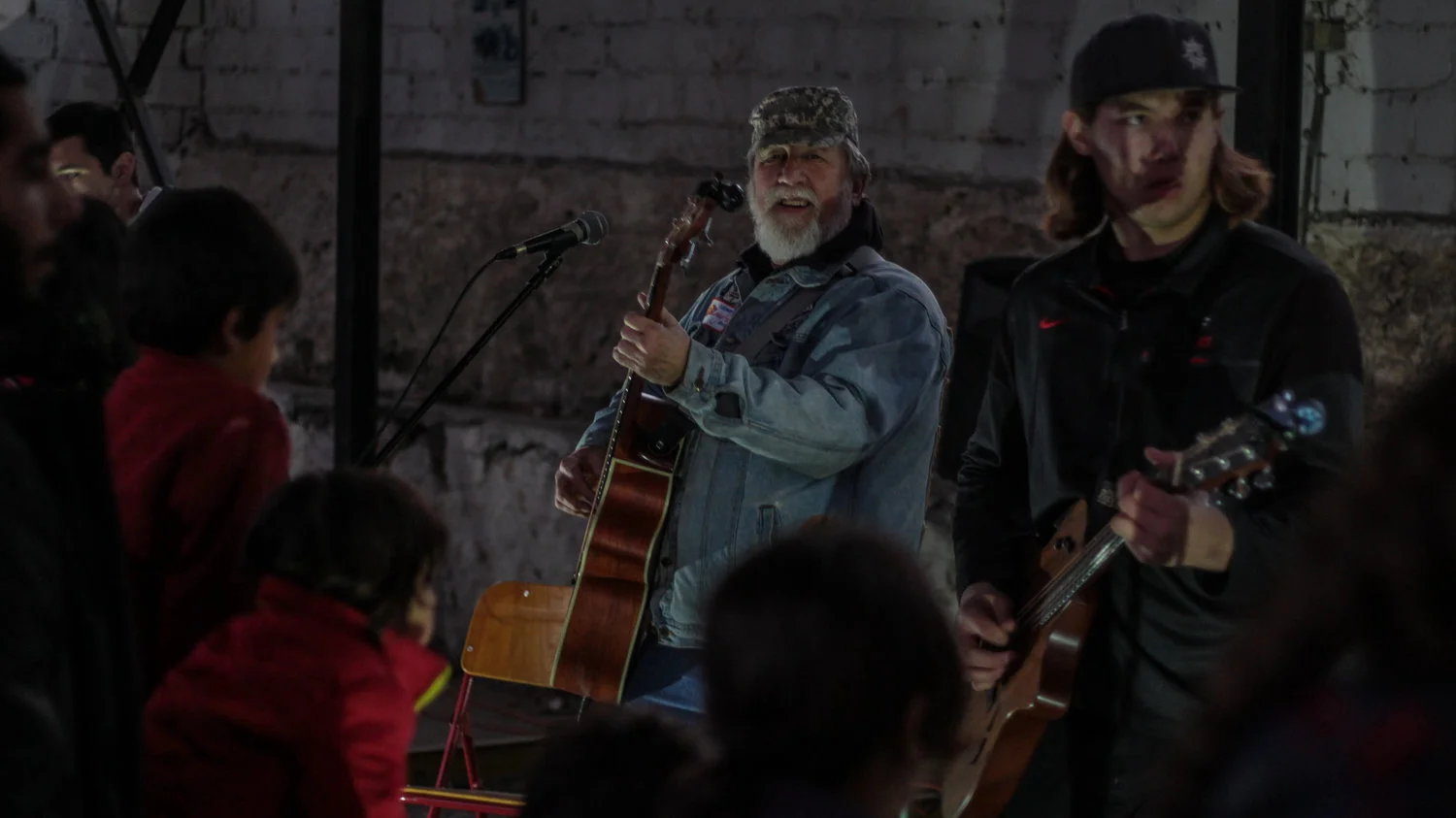 A blues band that came to visit from America