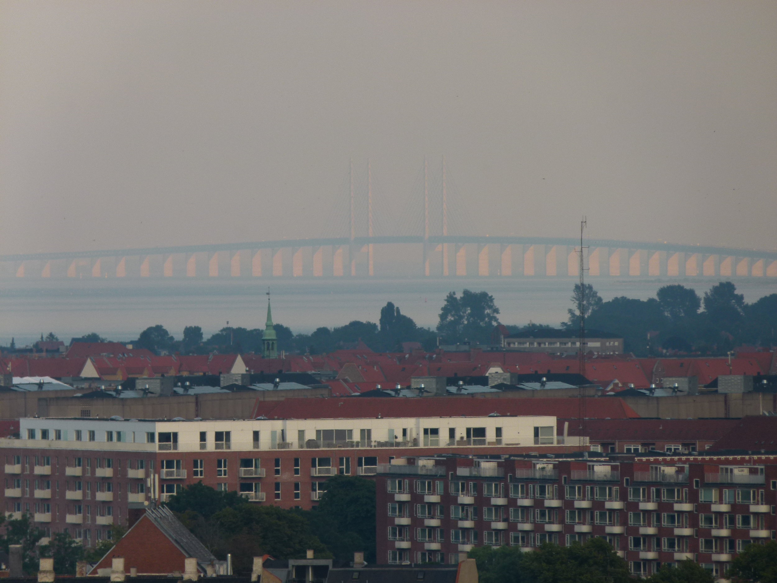 Öresundsbridge connecting Denmark and Sweden