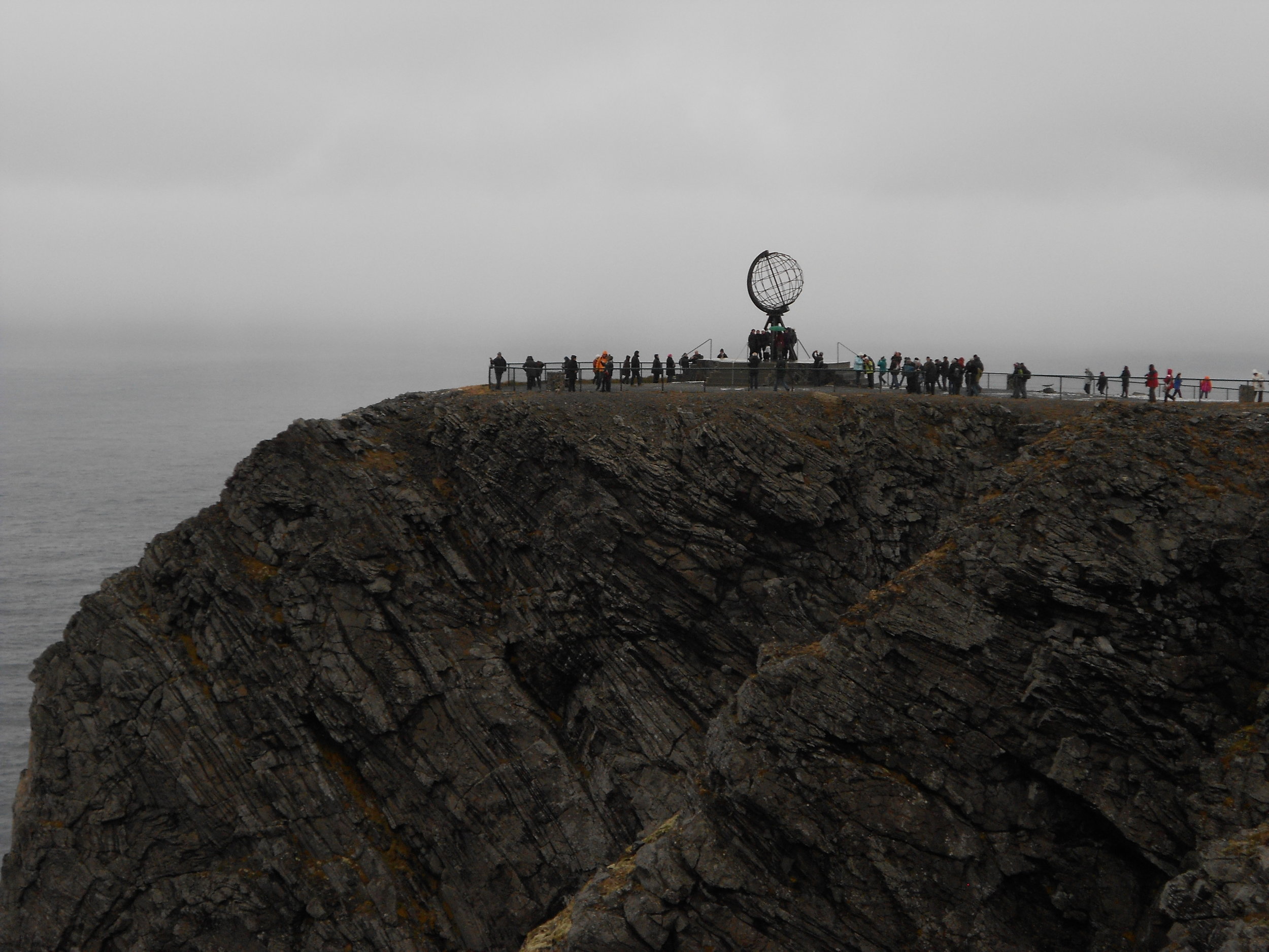 The North Cape on a gloomy autumn day