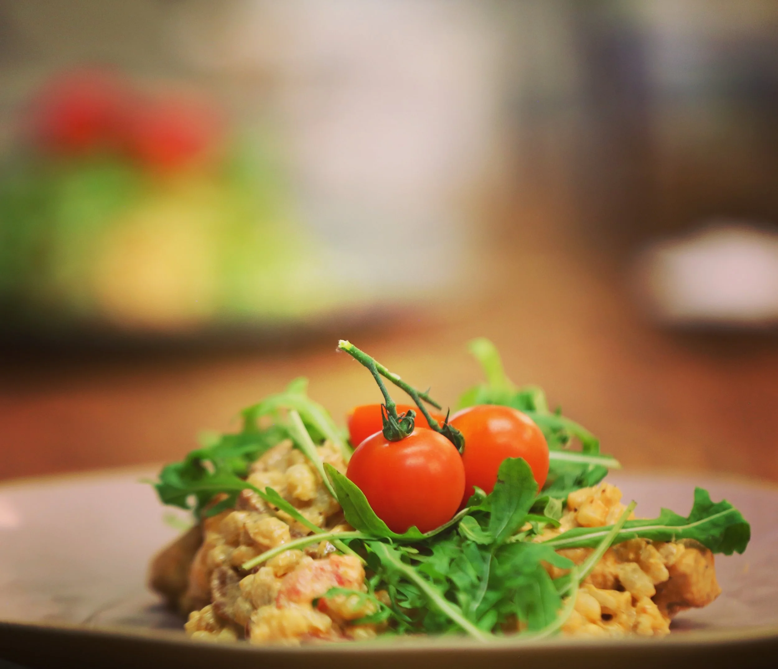 The finished product: Tom Mitchell's Pearl Barley, Chicken & Chorizo Risotto