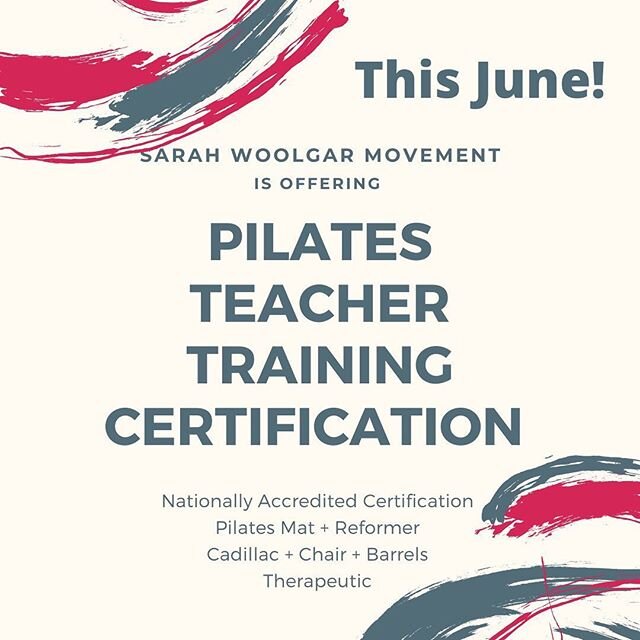 If you're summer plans have taken a different turn... you are not alone. With the extra time and ambiguity in our lives we've decided to use if for good and launch our Pilates Teacher Training Certification Program starting in JUNE! More info to come