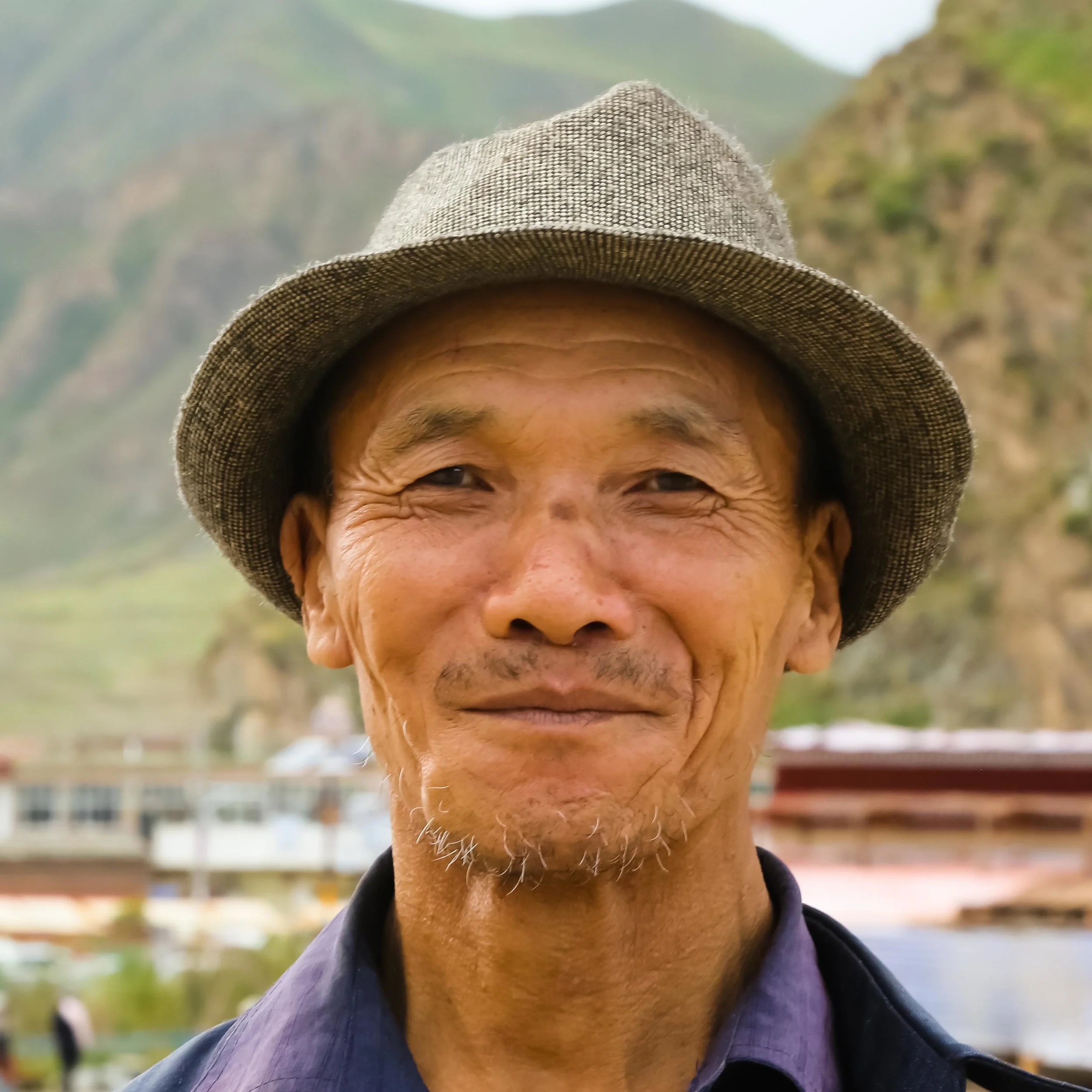 This Tibetan gentleman seemed happy to pose for me.
