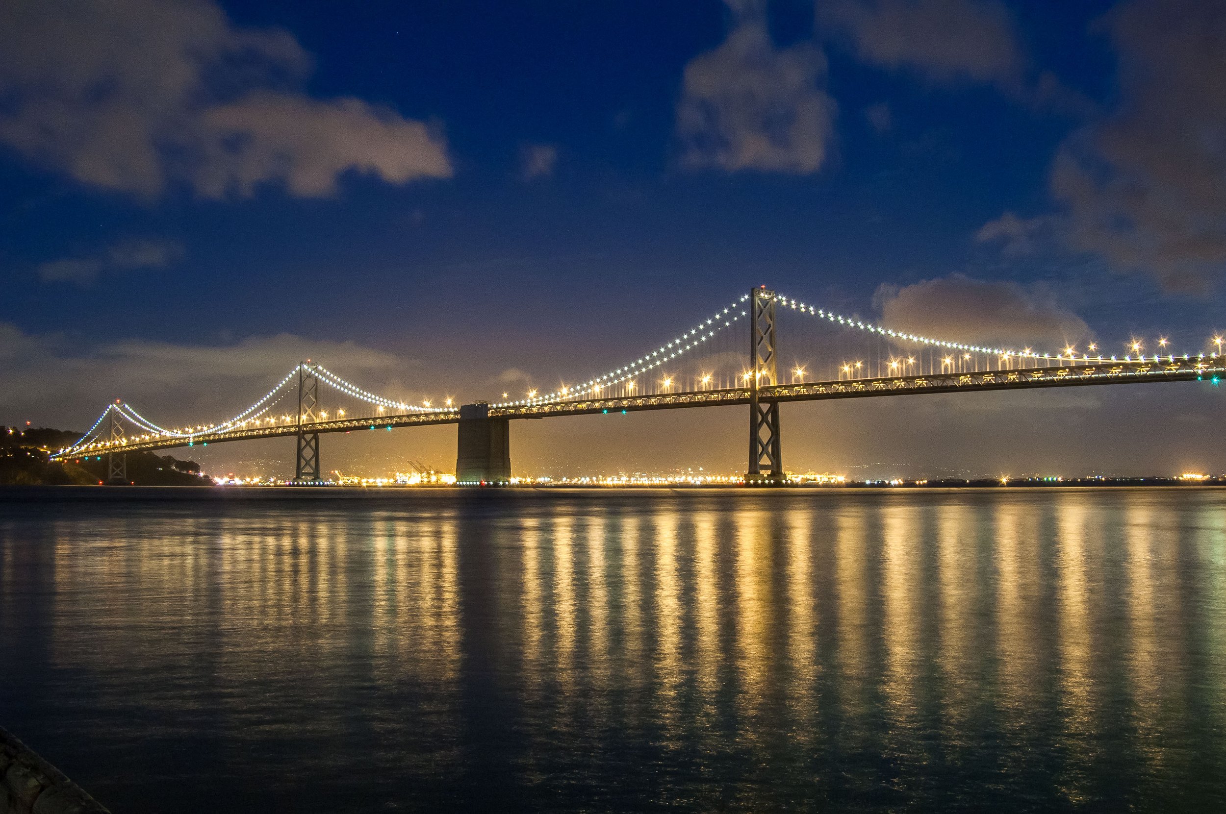 Oakland San Francisco Bay Bridge.