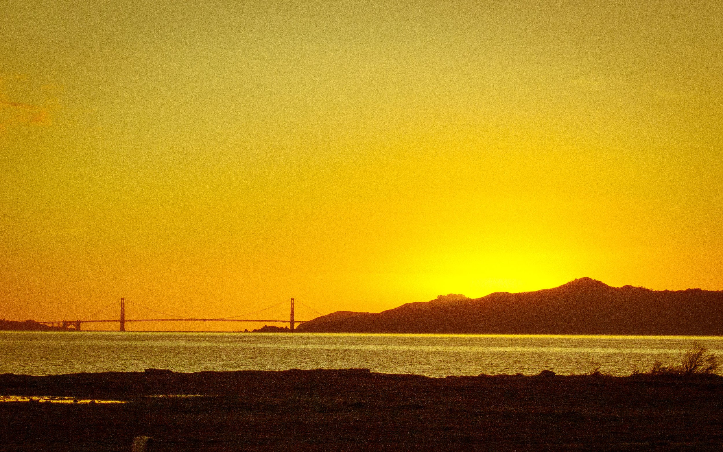 Golden gate sunset.