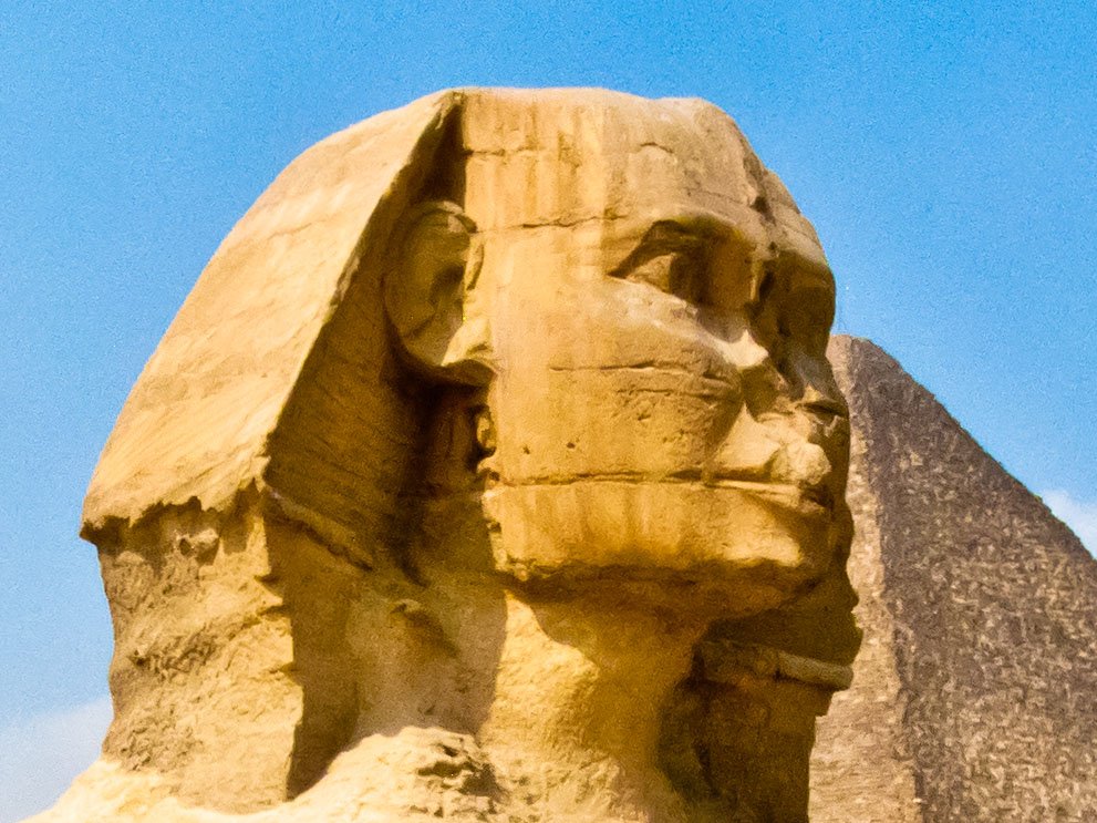 Face of the sphinx.