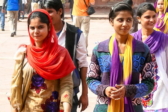 Bright colors in India