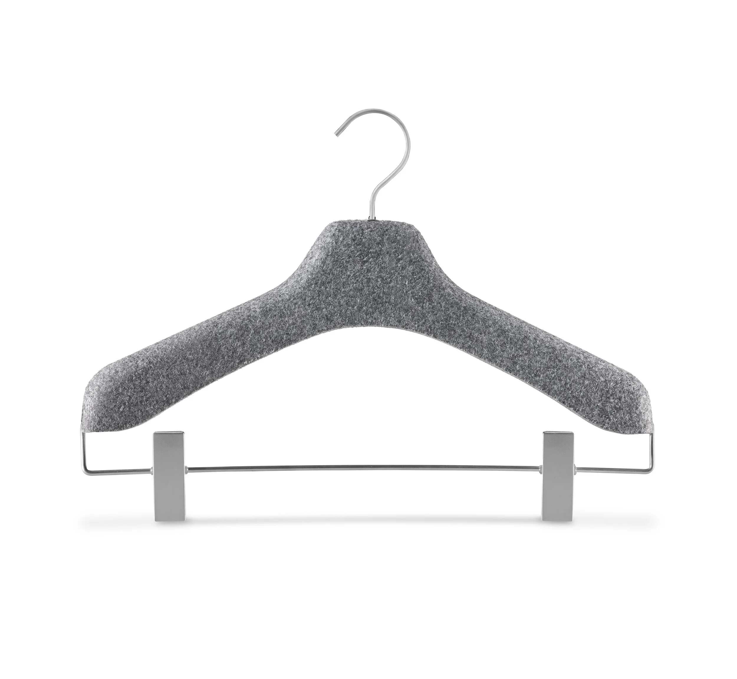 Felt Hanger, Clips, Classic Grey