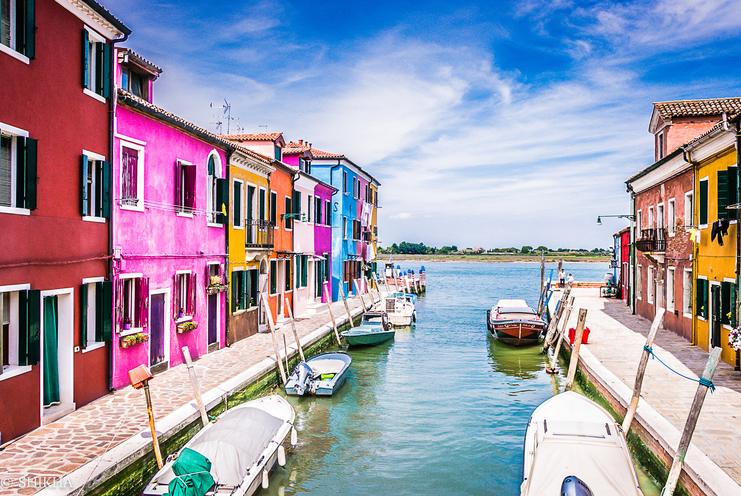 Burano island near venice