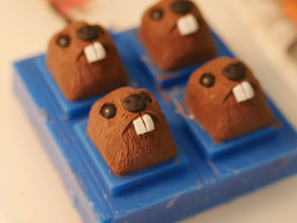 I expect the first of a few raffle sales for Keyfur the Beaver, and the iconic Rockey Mountain Caps to happen sometime in July. The Keybai crew (both of us :P) will not be able to ship orders this week. Orders placed this week will be shipped on Tuesday July 4. Thanks again for your support! "Stay Clacky!" - Aaron - keybai.com