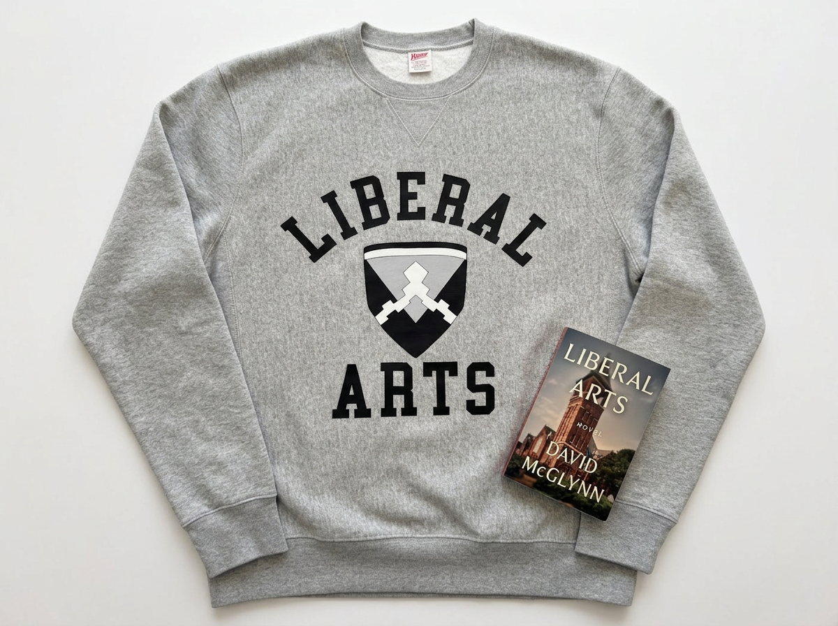 Liberal Arts sweatshirt and novel