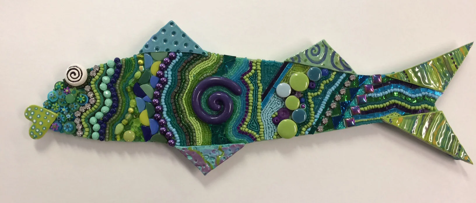 Long Fish with Bead Strands