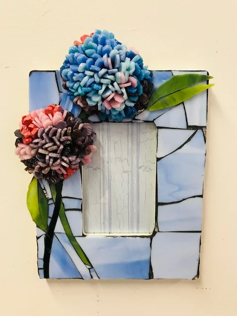 Hydrangea Mosaic Picture Frame